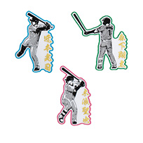 選手ゴールドシルエットワッペン