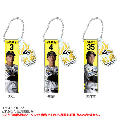 全12種）チームスローガン シークレット チャーム付きバーキーチェーン