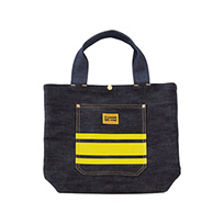 江坂ジーンズ・ボーダーポケットデニムバッグ