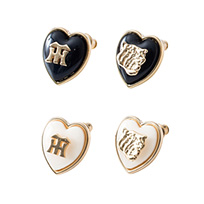 メタルフェイスハートピアス