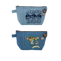 NEW JACK×Tigers 缶バッジ付きデニムポーチ