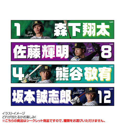 全12種）シークレットプレイヤーズくっつくタオル - 阪神タイガース