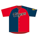 バイカラー選手ベースボールシャツ