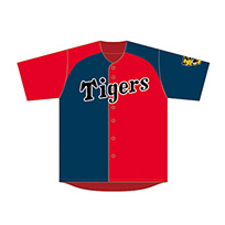 バイカラー選手ベースボールシャツ