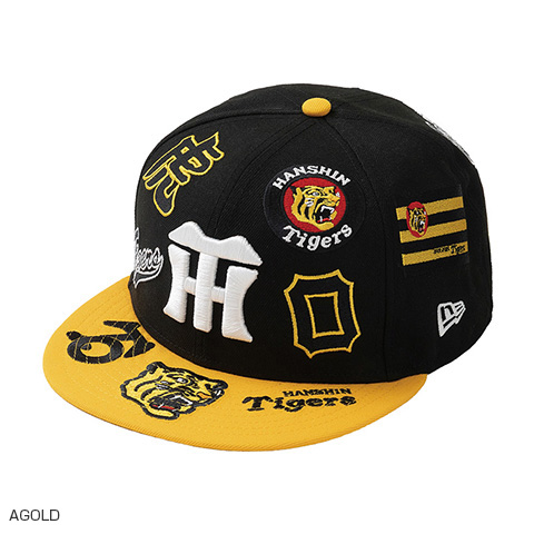9FIFTY(TM)キャップ】HANTIG 26 950 ALLOVER BLACK＜NEW ERA＞ - 阪神