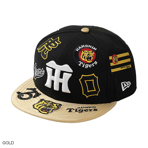9FIFTY(TM)キャップ】HANTIG 26 950 ALLOVER BLACK＜NEW ERA＞ - 阪神