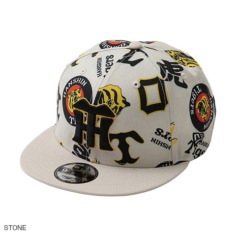 9FIFTY(TM)キャップ】HANTIG 26 ALLOVER PRT BLACK＜NEW ERA＞ - 阪神