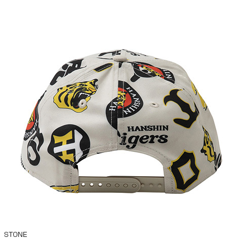 9FIFTY(TM)阪神 ニューエラ キャップ ALLOVER LOGO M/L 9FIFTY(TM)キャップ】HANTIG 26 ALLOVER PRT BLACK＜NEW ERA＞ - 阪神