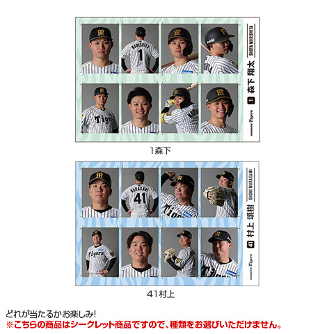 全12種）シークレット証明写真風ステッカー - 阪神タイガース公式