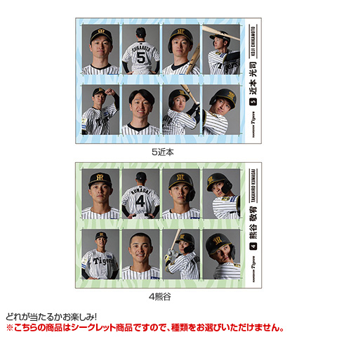 全12種）シークレット証明写真風ステッカー - 阪神タイガース公式
