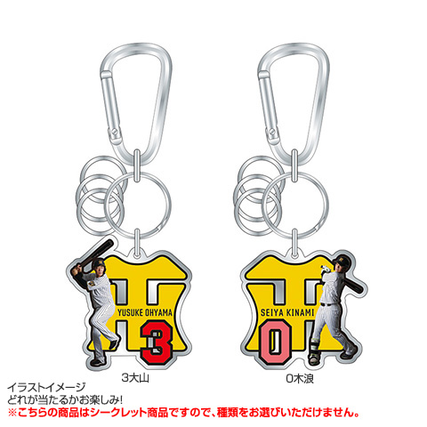 全12種）シークレットメタルカラビナキーホルダー - 阪神タイガース