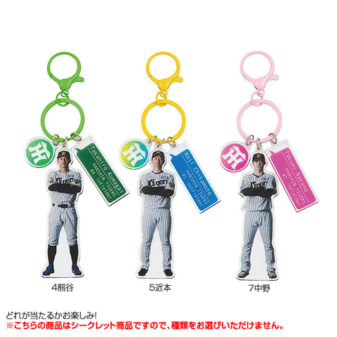 全12種）シークレット3連アクリルキーホルダー - 阪神タイガース公式