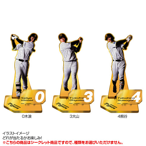 全12種）シークレット選手ゴールドアクリルスタンド - 阪神タイガース