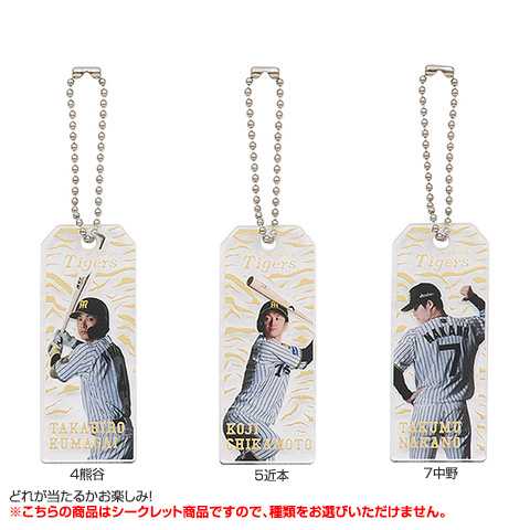 全12種）シークレットプレイヤー箔押しアクリルチャーム - 阪神