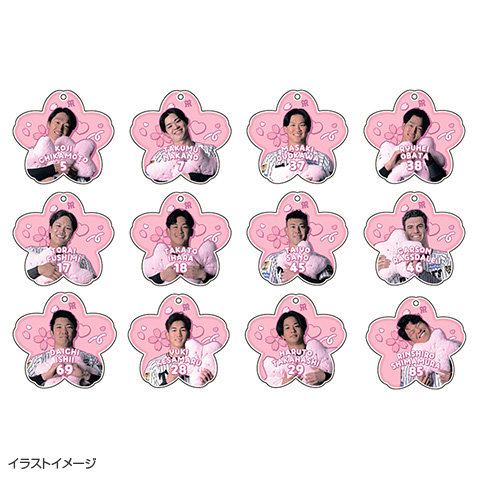 T-SHOP限定】2026選手桜 ダイカットアクリルキーホルダー☆受注生産品