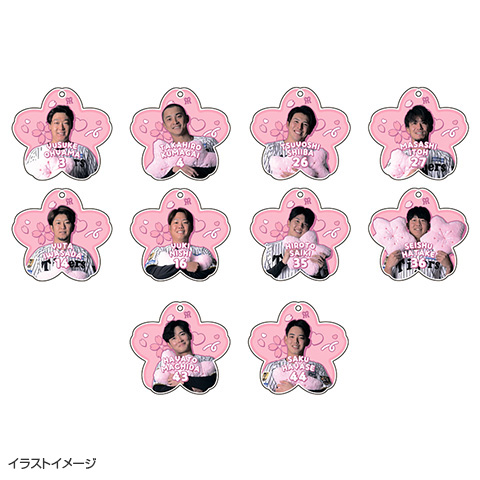 T-SHOP限定】2026選手桜 ダイカットアクリルキーホルダー☆受注生産品