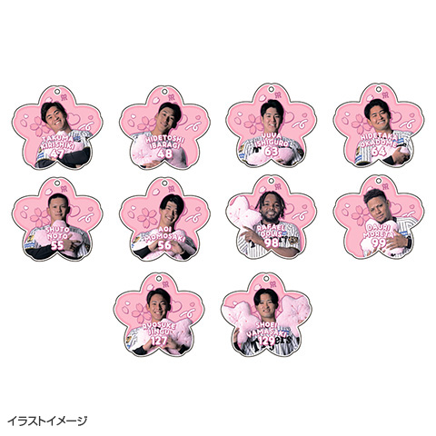 T-SHOP限定】2026選手桜 ダイカットアクリルキーホルダー☆受注生産品