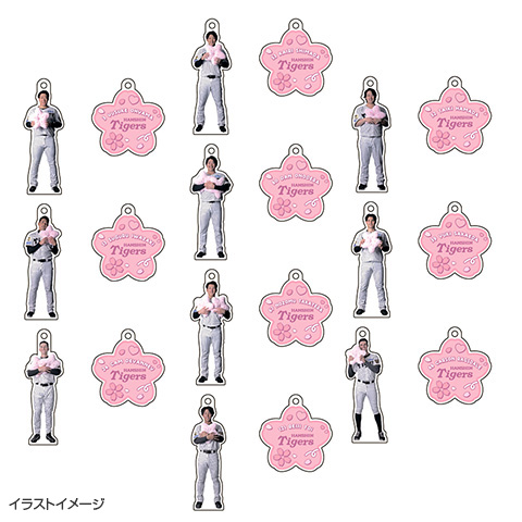 T-SHOP限定】2026選手桜 2連アクリルキーホルダー☆受注生産品