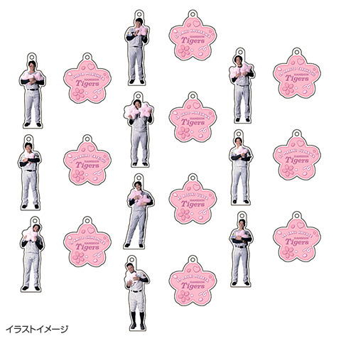T-SHOP限定】2026選手桜 2連アクリルキーホルダー☆受注生産品