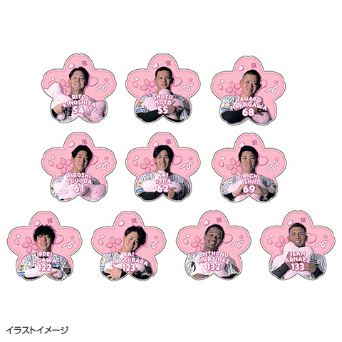 T-SHOP限定】2026選手桜 アクリルコースター☆受注生産品☆ - 阪神