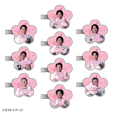 T-SHOP限定】2026選手桜 アクリルヘアクリップ☆受注生産品☆ - 阪神