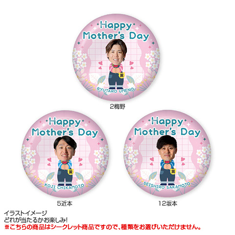 全21種）Mother's Day シークレット缶バッジ 2026 - 阪神タイガース