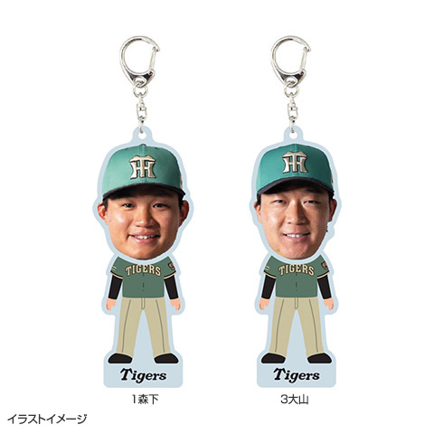 野球　阪神　フィギア　カード　キーホルダー T-SHOP限定】STADIUM HEROES DAY ふりふりキーホルダー☆受注生産品