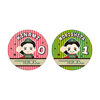 （全14種）STADIUM HEROES DAY シークレット選手イラストビッグ缶バッジ