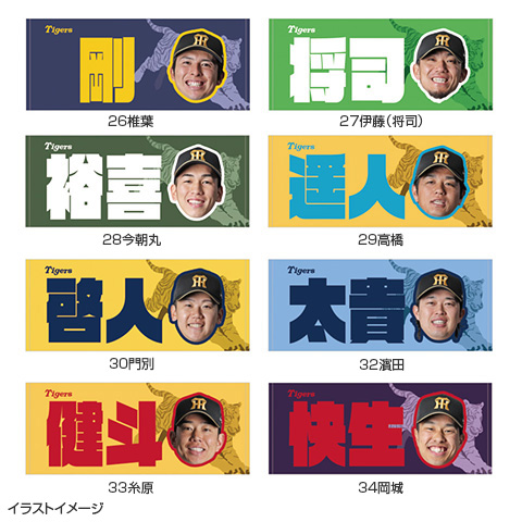 T-SHOP限定】選手お名前フェイスタオル☆受注生産品☆ - 阪神