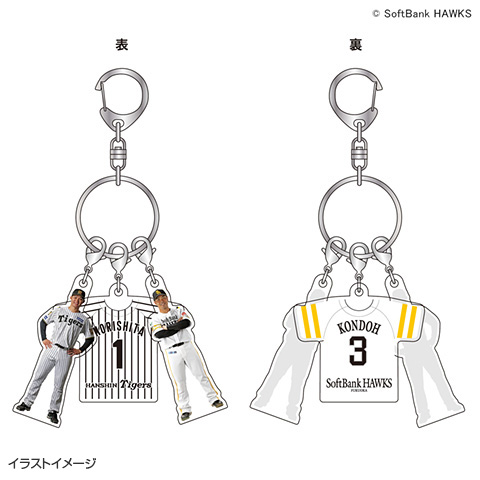 T-SHOP限定】2026交流戦 3連アクリルキーホルダー☆受注生産品