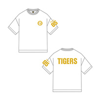 【T-SHOP限定】GOLDタイガースロゴTシャツ ホワイト★受注生産品★