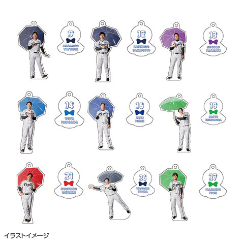 龍神NIPPON アクスタ&キーチェーン T-SHOP限定】雨の日 2連アクリルキーホルダー☆受注生産品☆ - 阪神