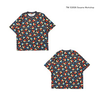 セサミストリート総柄Tシャツ