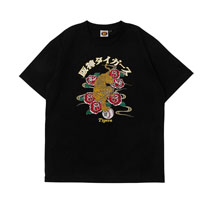 Tigers 刺繍Tシャツ（虎と薔薇）