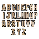 ローマ字ワッペン ブロンズ×黒
