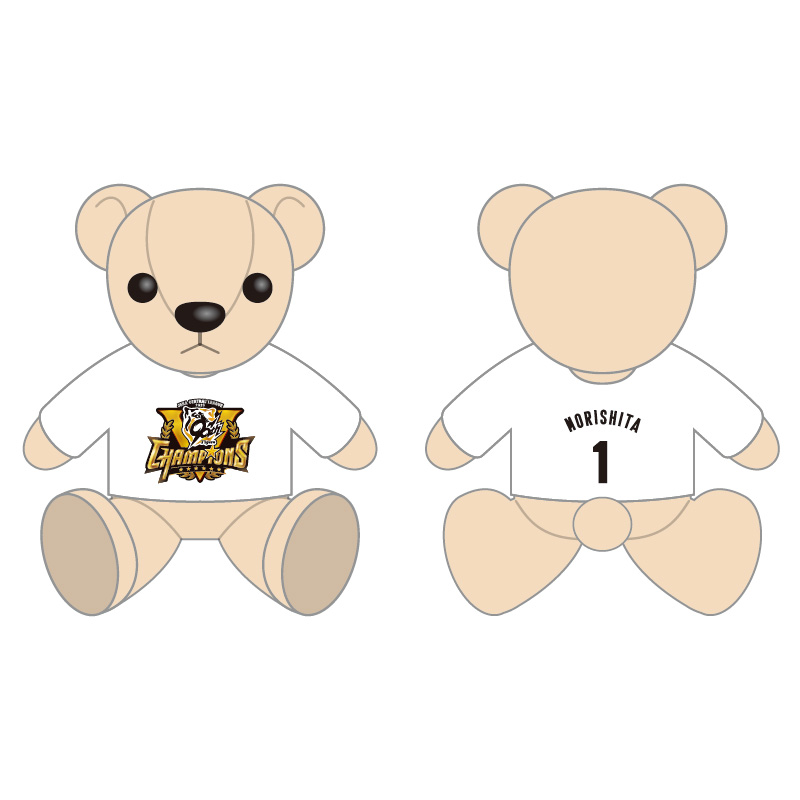 【B_受注】【T-SHOP限定】2025 JERA セ・リーグ優勝記念 ユニフォームベア大 ホワイト★受注生産品★