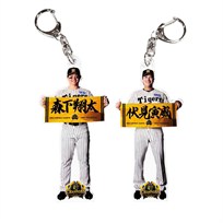 ≪受注≫【T-SHOP限定】JERA セ・リーグ 2026優勝記念 選手応援フェイスタオルアクリルキーホルダー★受注生産品★